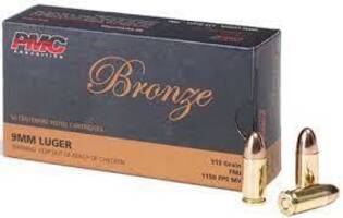 PMC 9mm 115 grain 50 Rounds