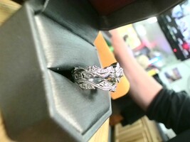  14k W Gold Diam Eng /WED SET  SALE !