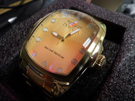 Invicta Gold Colored Stainless Steel Watch #15854