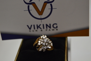  14kt  Diamond Cluster Ring  WAS 850.00 Now 399.00