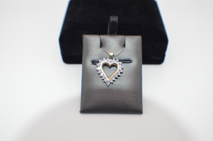 Cute Diamond and 10kt Gold heart Pendant.  ONLY $129.99 