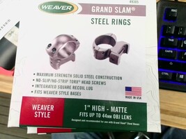 Weaver 49305 high mount 1 Inch Rings