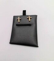  14kt Yellow Gold Cross Stud earrings.  Only $39.99