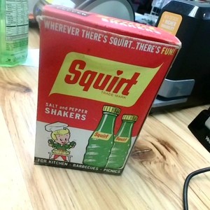 Squirt Salt N Pepper Shakers Vintage