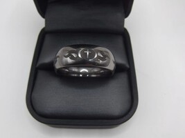 Titanium band with a cross and flames.  Only 49.00!!!