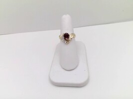 14k Yellow Gold Natural Ruby & Diamond Ring.  Only $588.00