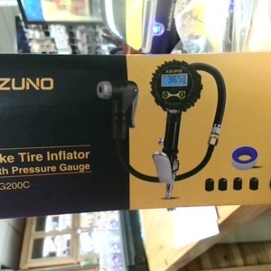 Azuno TIG200C Bike Tire Inflator Presta and Schrader