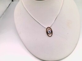1.61 Carat Lab Diamond Pendant Set in Rose Gold w/ silver chain.  Only 999.99!!!