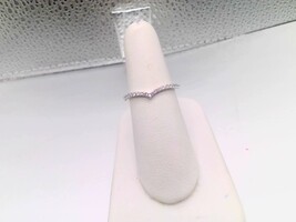 NEW!!  14kt White Gold Curved Diamond Ring.  Only 649.00!!!