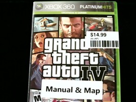 Xbox 360 Grand Theft Auto IV  Includes manual & Map