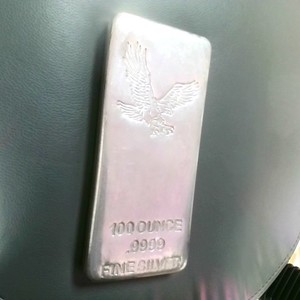 .999 100 oz Silver bar
