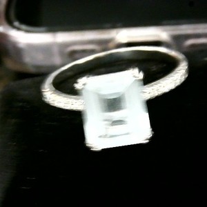 Aqu Marine 14kt ring