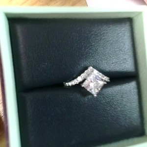  14kt white gold lab  diamond 1.38 Caret !