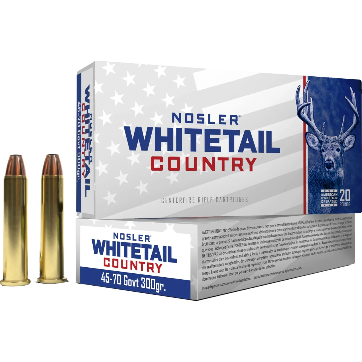Whitetail Country 45-70 Govt 300 gr ammo