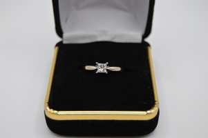  18kt white gold Princess 1/3 CT Diamond Engagement Ring  $799.00
